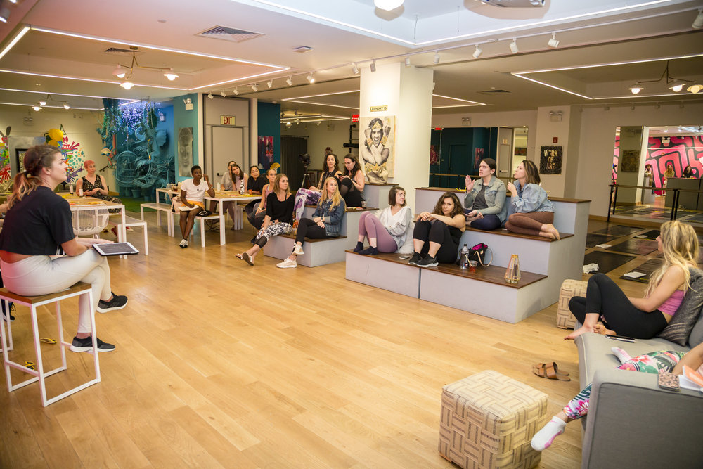 a sweatworking event dedicated to wellness, connection, and community