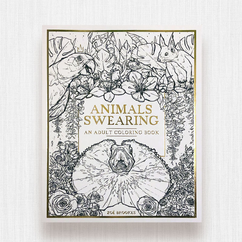 Download Swearing Animals An Adult Coloring Book Design By Zoe