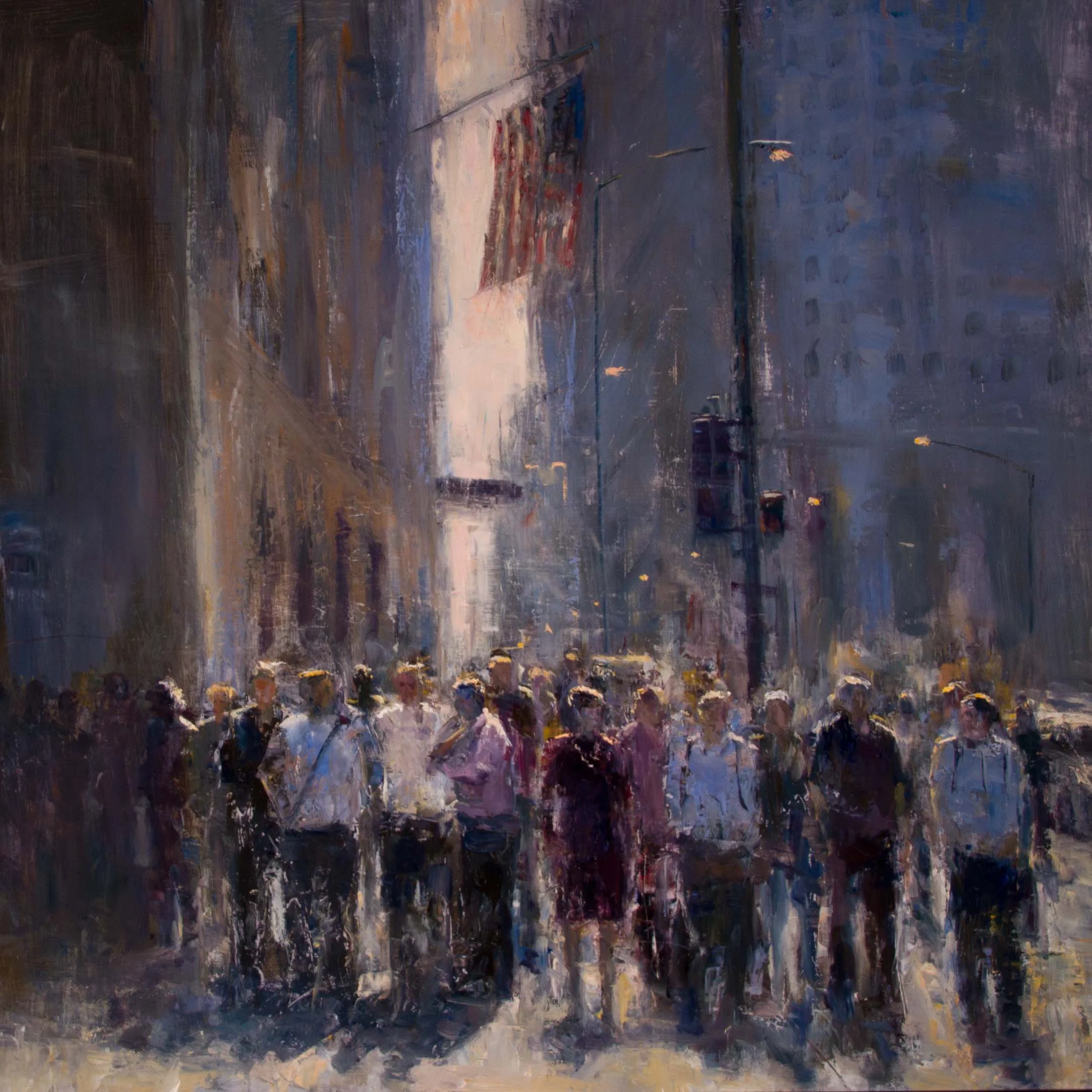 Errol Jacobson City Blues 30 x 30 inches, $7,500
