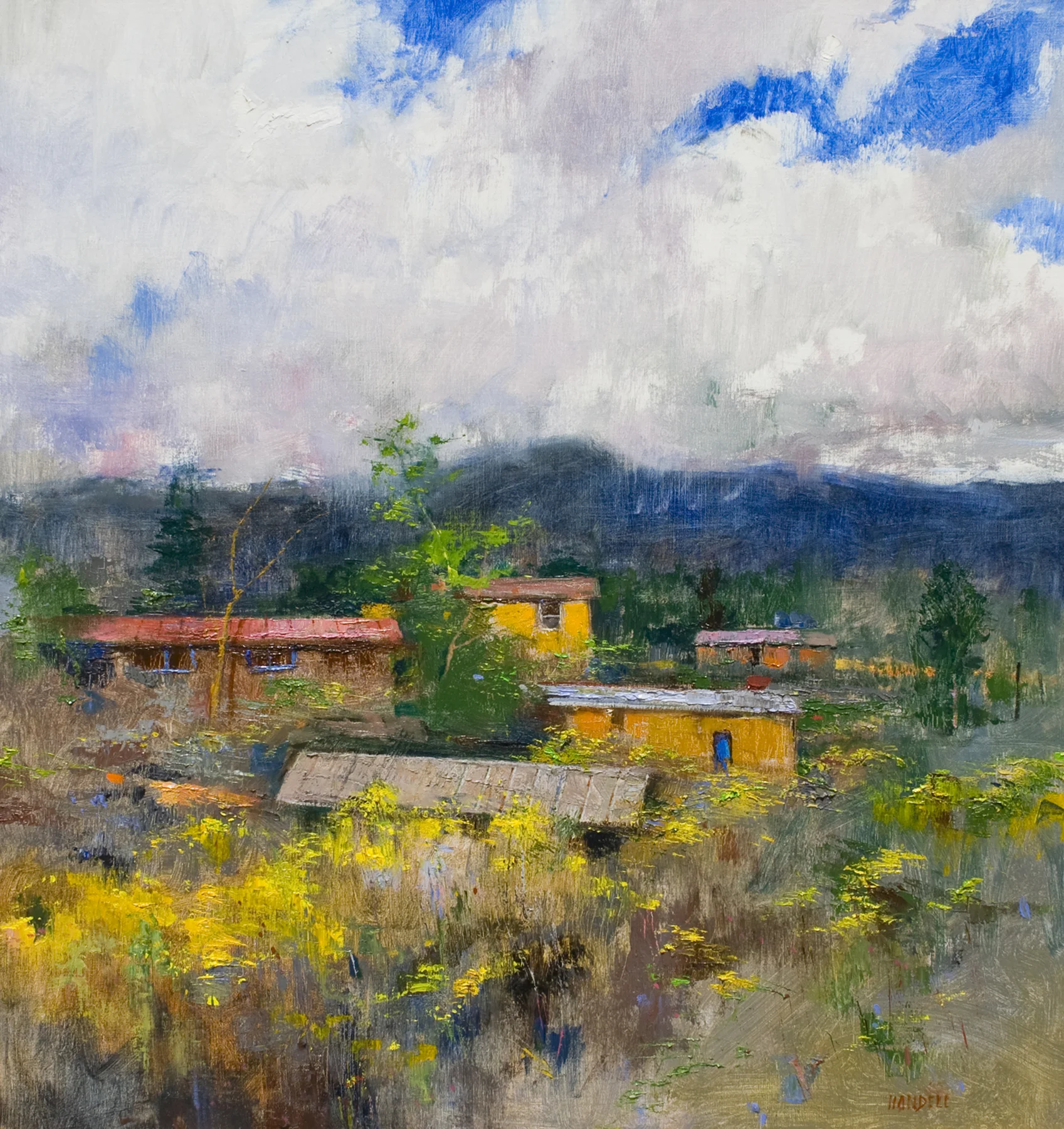 Albert Handell, OPAM Chamisa 32 x 30 inches, $18,500 Gold Medal Award, Master Signature Division
