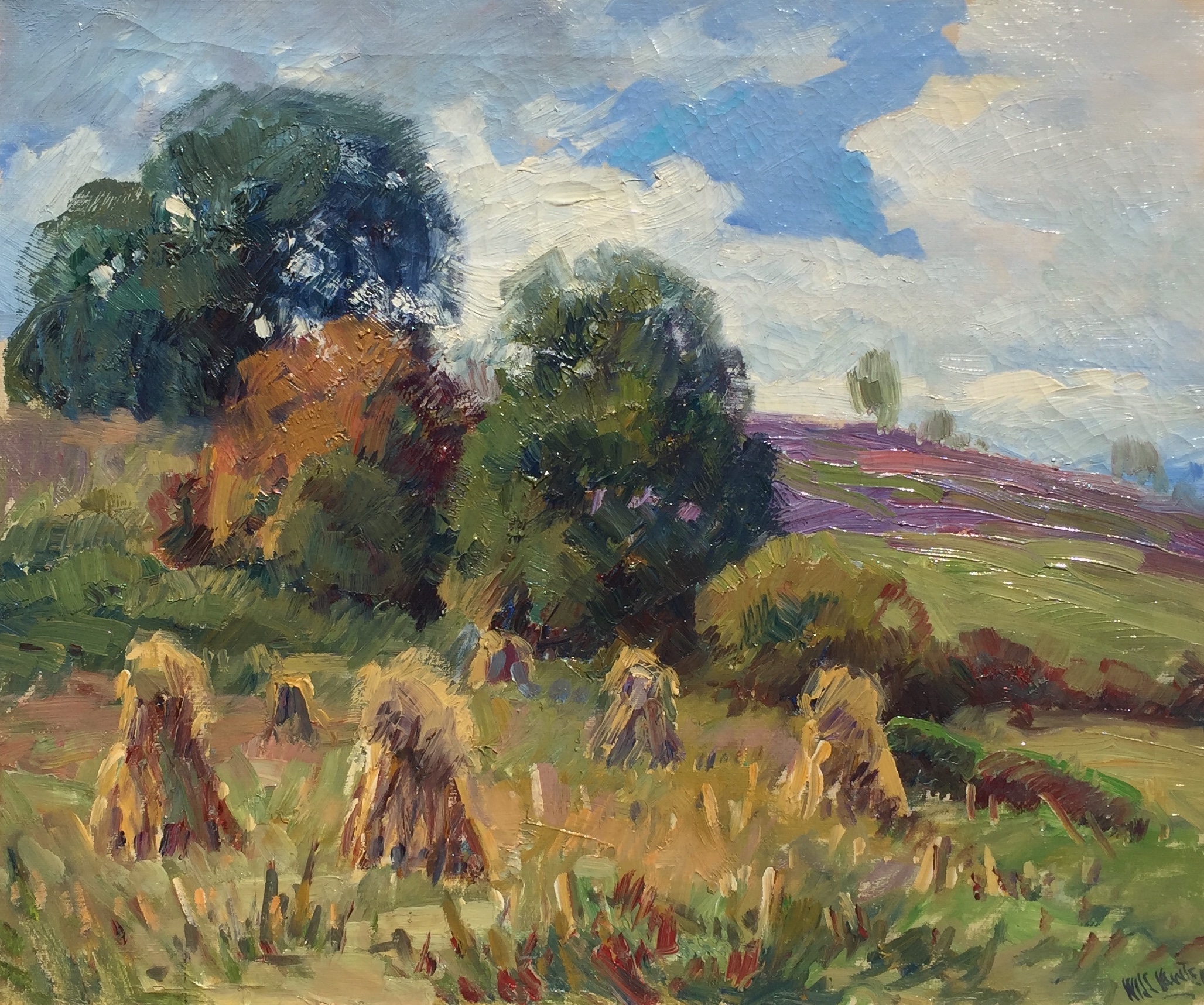   Will Vawter   (American 1871-1941)   Early Harvest   Oil on canvas, 20 x 24 inches  Signed lower right   SOLD  