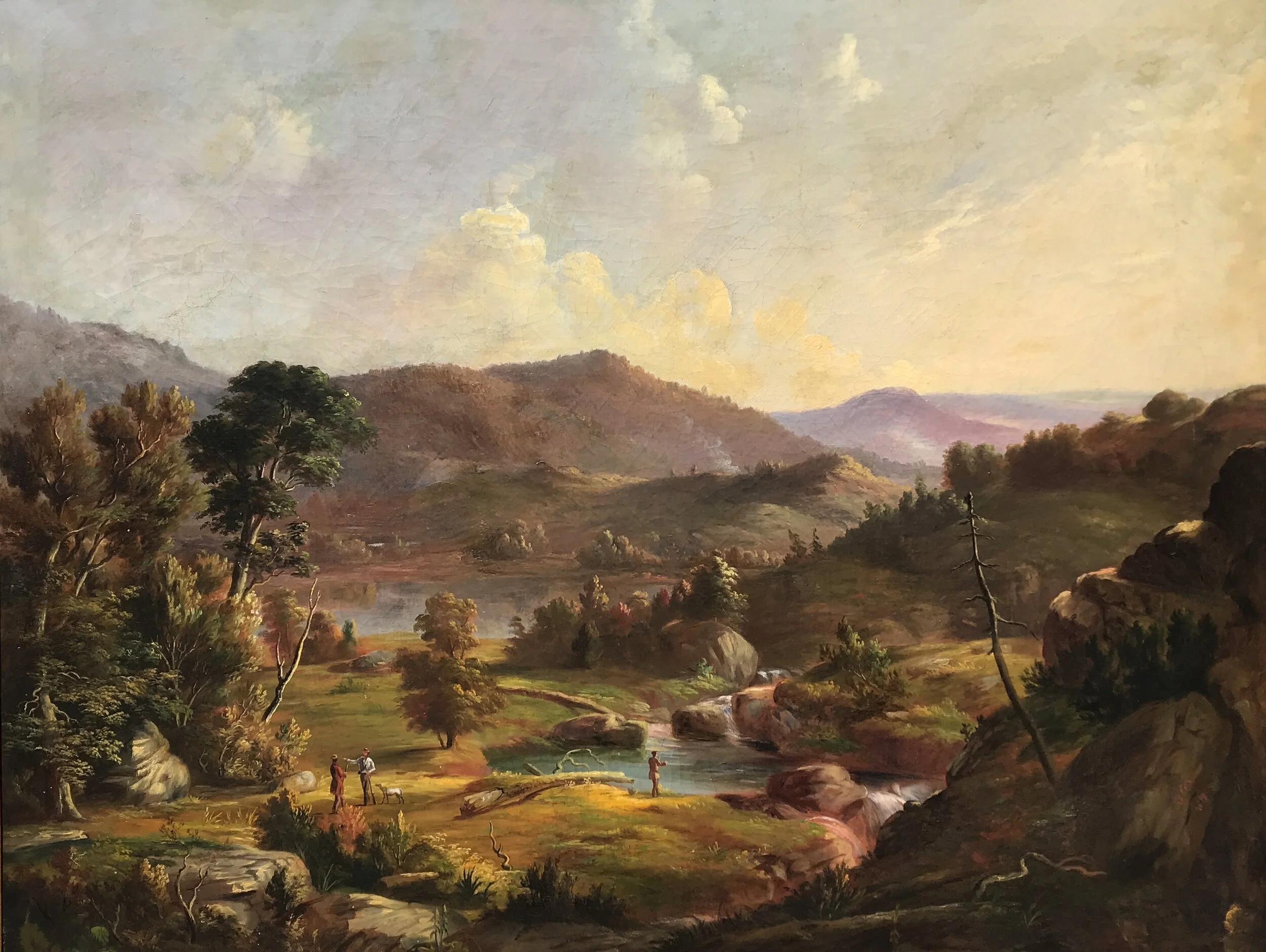   Jacob Cox   (American 1810-1892)   The Hunters,  1859  Oil on canvas, 40 x 52 inches  Signed and dated lower right   SOLD  