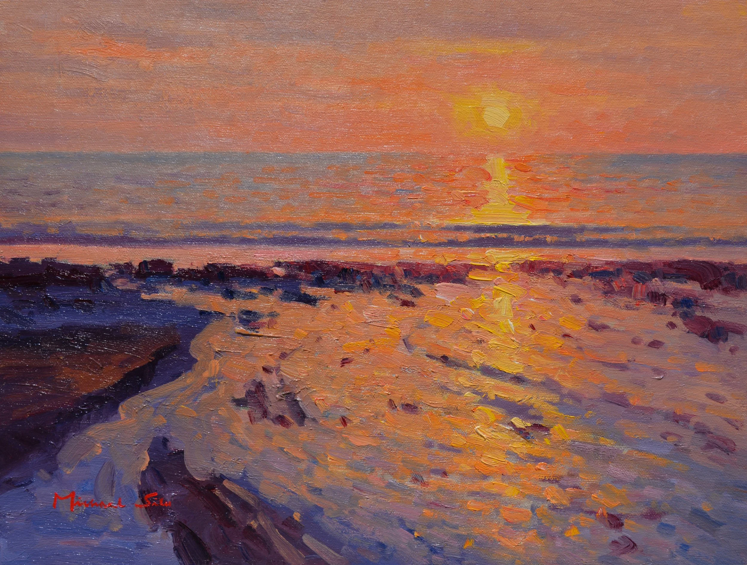   Michael Situ OPAM    Sunset Reflection   Oil, 12 x 16 inches  $2,000 