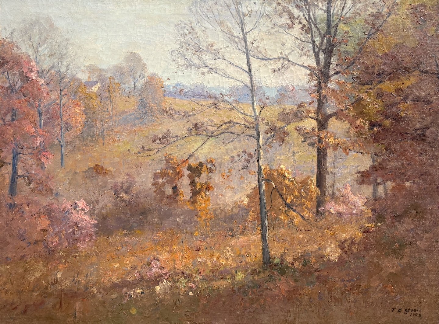 T. C. Steele (American 1847-1926) Morning, 1908 Oil on canvas, 30 × 40 inches Signed and dated lower right