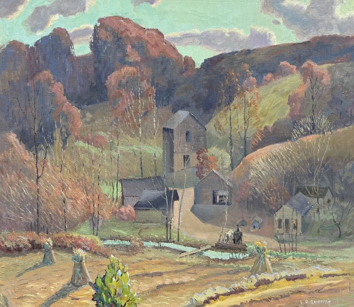 L. O. Griffith (American 1875-1956) Hills of Kelp, ca. 1929 Oil on canvas, 30 × 34 inches Signed lower right Best of Show, 1930 Hoosier Salon