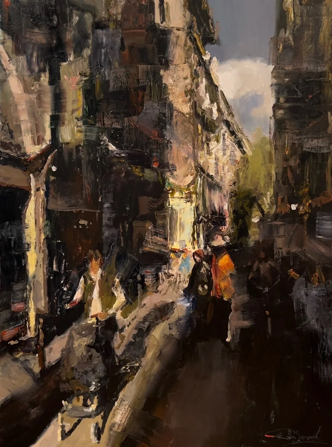 C. W. Mundy Paris, Rue-Saint-André-des-Arts, 2025 Oil, 24 × 18 inches $8,500