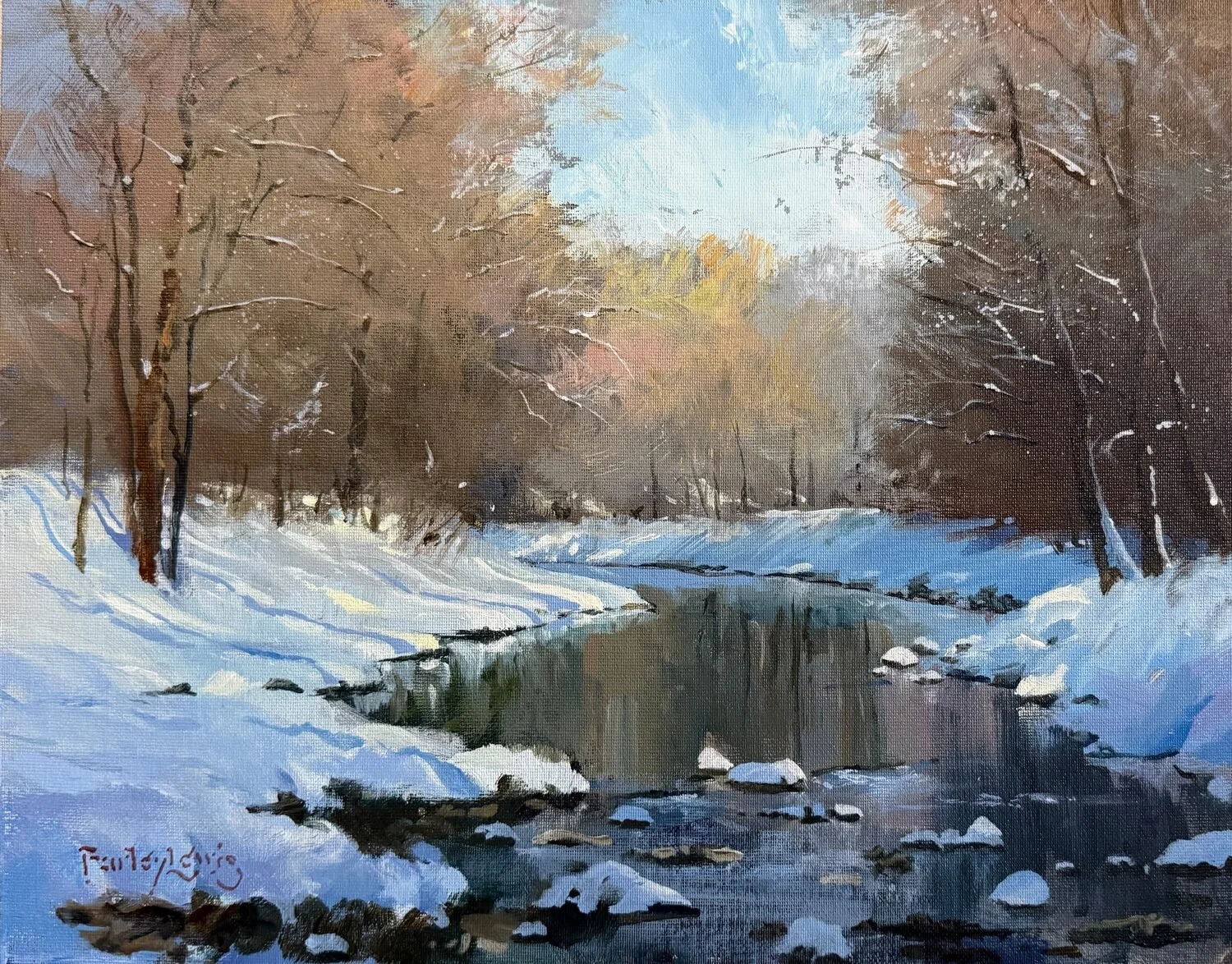 Farley Lewis Tranquil Moment, 2025 Acrylic, 11 × 14 inches $1,500