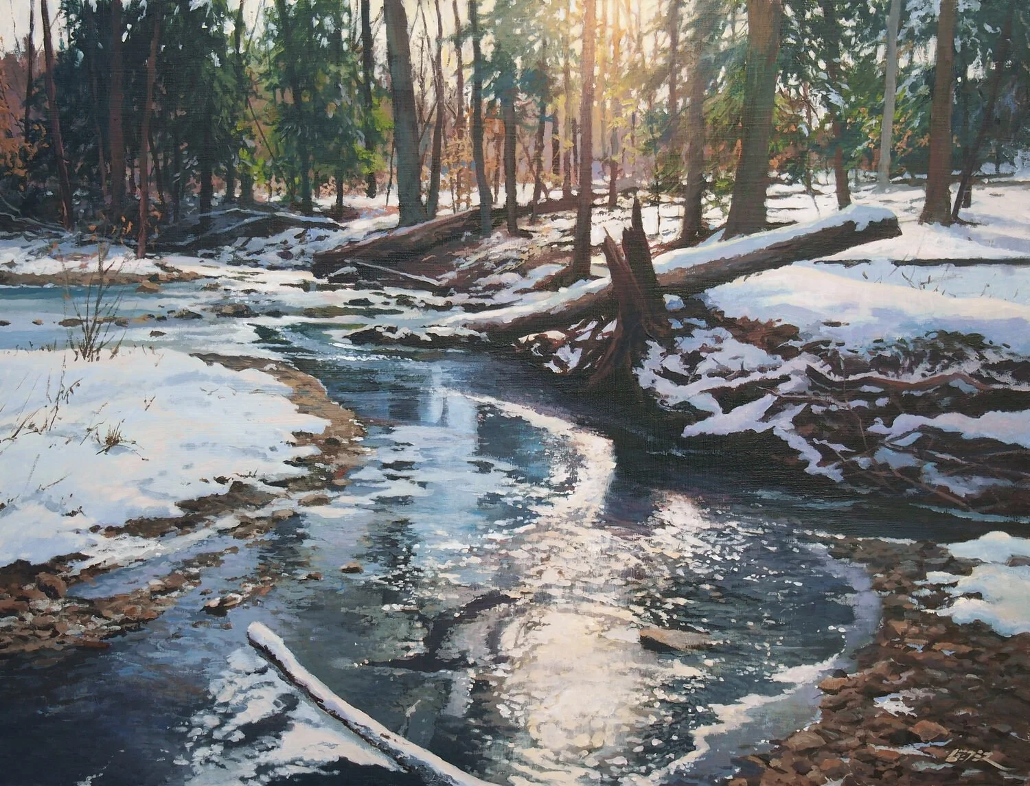 Christopher Leeper First Ice, 2025 Acrylic, 18 × 24 inches $3,250