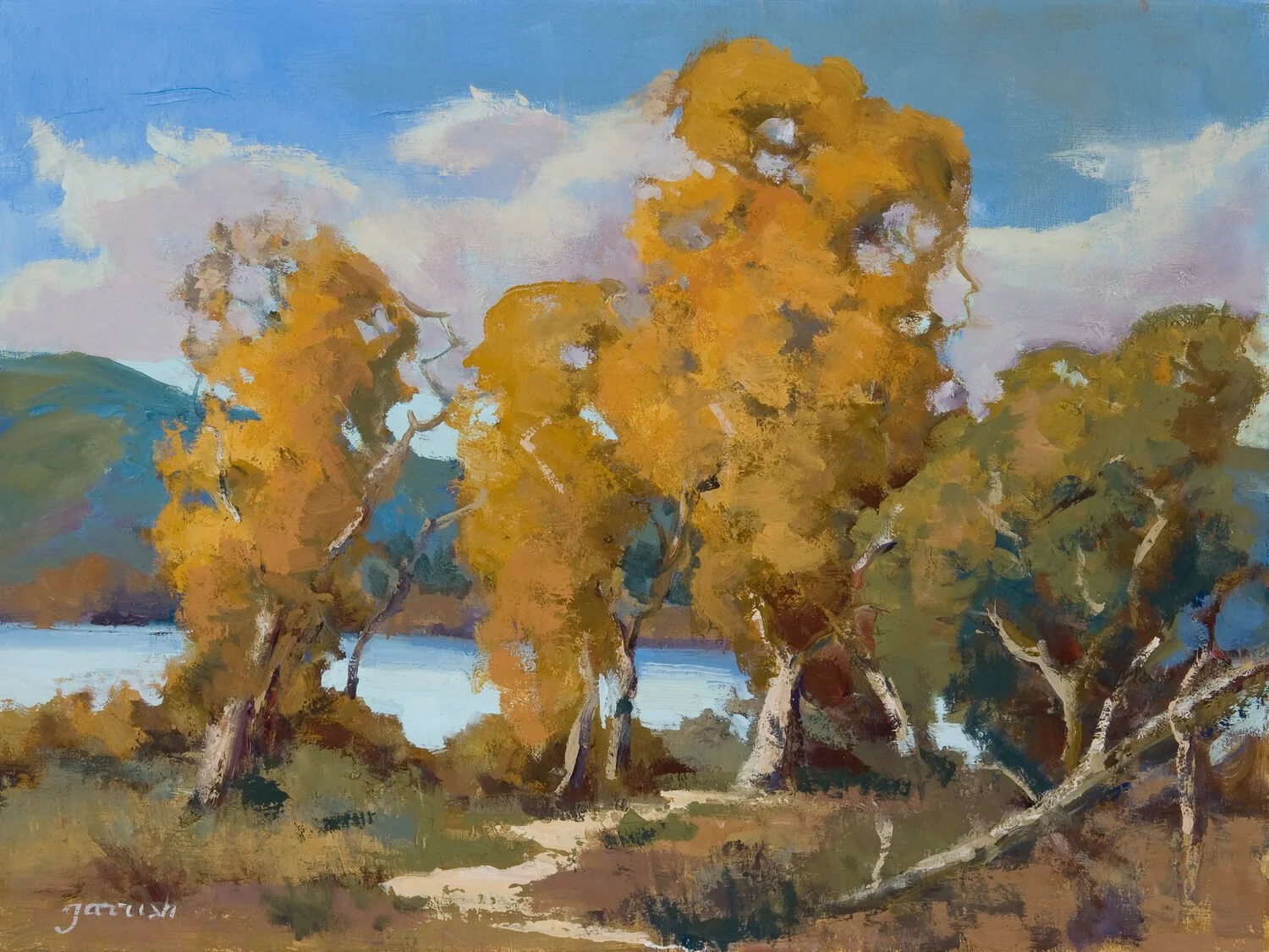 Mary Garrish Peak Fall Color, 2025 Oil, 9 × 12 inches $1,500