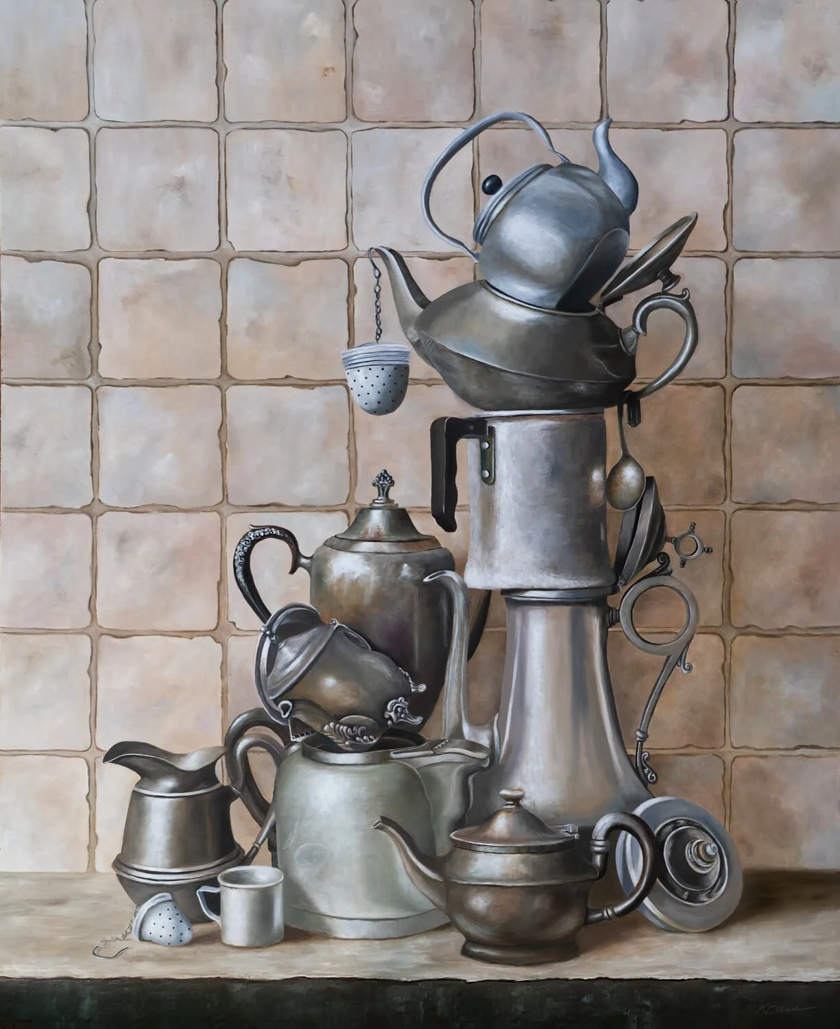 Karen Burns Service Retired, 2025 Oil, 30 × 24 inches $7,200
