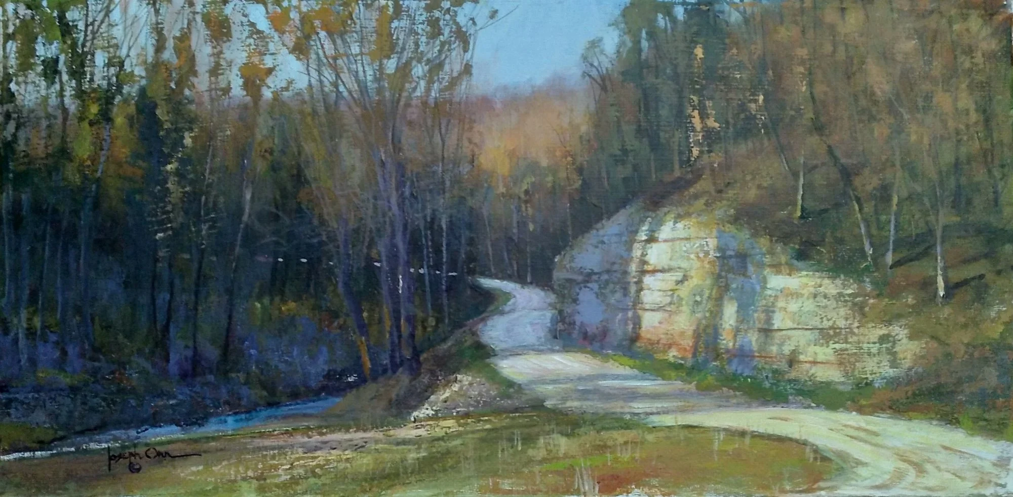 Joseph Orr Afternoon Discovery Acrylic on linen, 12 × 24 inches Signed lower left $4,000