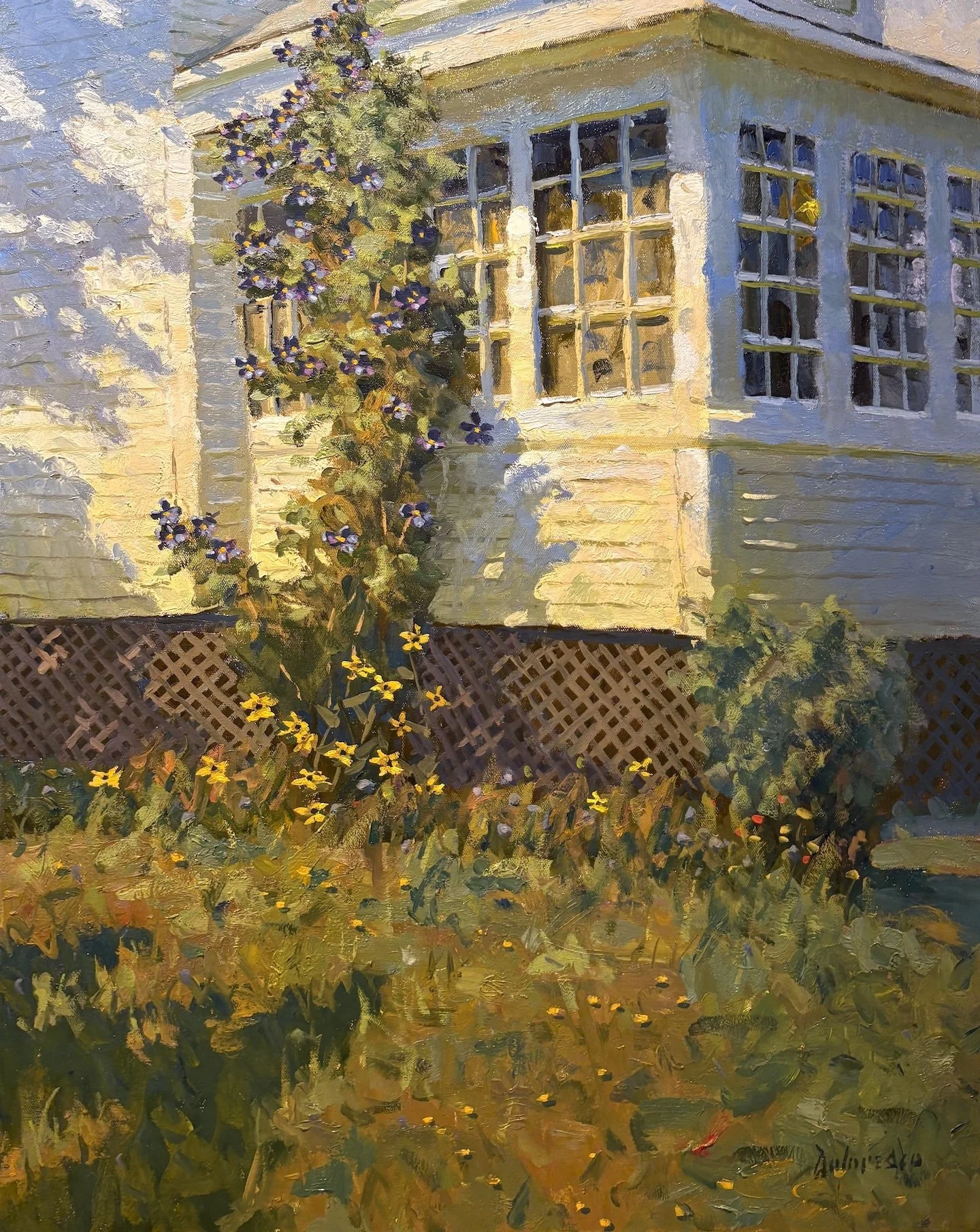  Fred Doloresco   (American, b. 1948)   Zimmie’s Cottage   Oil on canvas, 30 × 24 inches  Signed lower right   Exhibited:  NOAPS Best of America National Exhibition  $4,800 