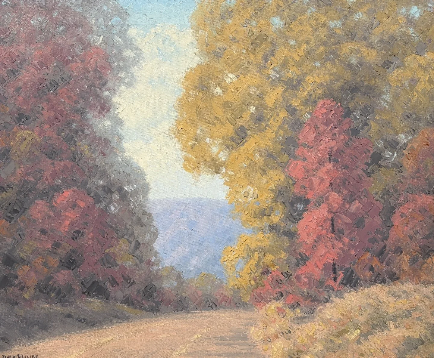   Dale Bessire   (American 1892-1974)   Sunny Road   Oil on canvas, 20 × 24 inches  Signed lower left 