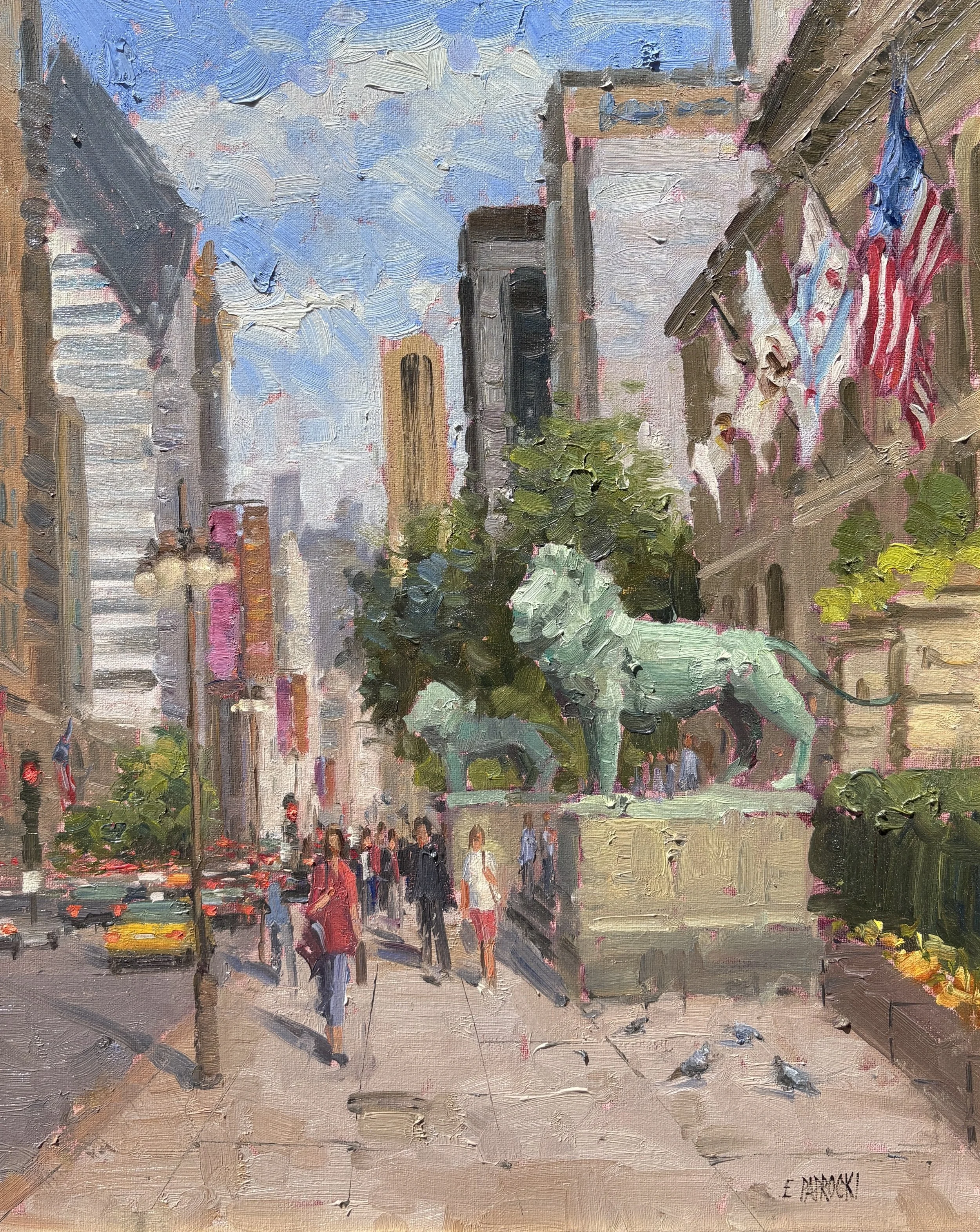   E. J. Paprocki   (American, b. 1971)   The Art Institute   Oil on linen, 20 × 16 inches  Signed lower right  $4,500 