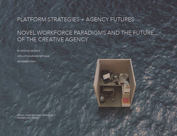I had the pleasure to design and illustrate a white paper for @timevalueofart at @metalabharvard and @mitsloan about the future of creative agencies and the workplace. The idea for my photomontages came from a proposal I made for the @cityofboston in