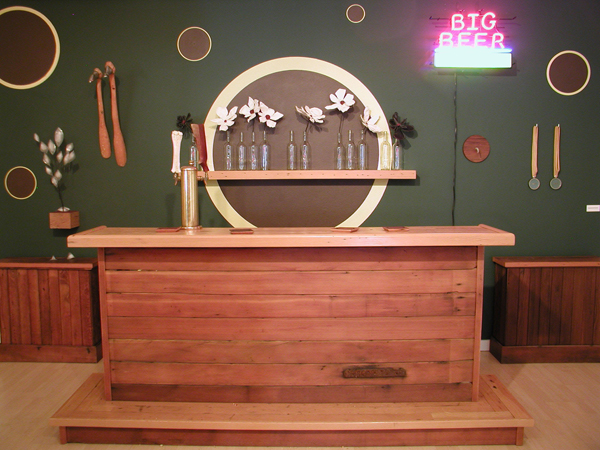   Trophy Room,  2005  Mixed media with functional bar  Dimensions vary  Sun Valley Center for the Arts, ID 