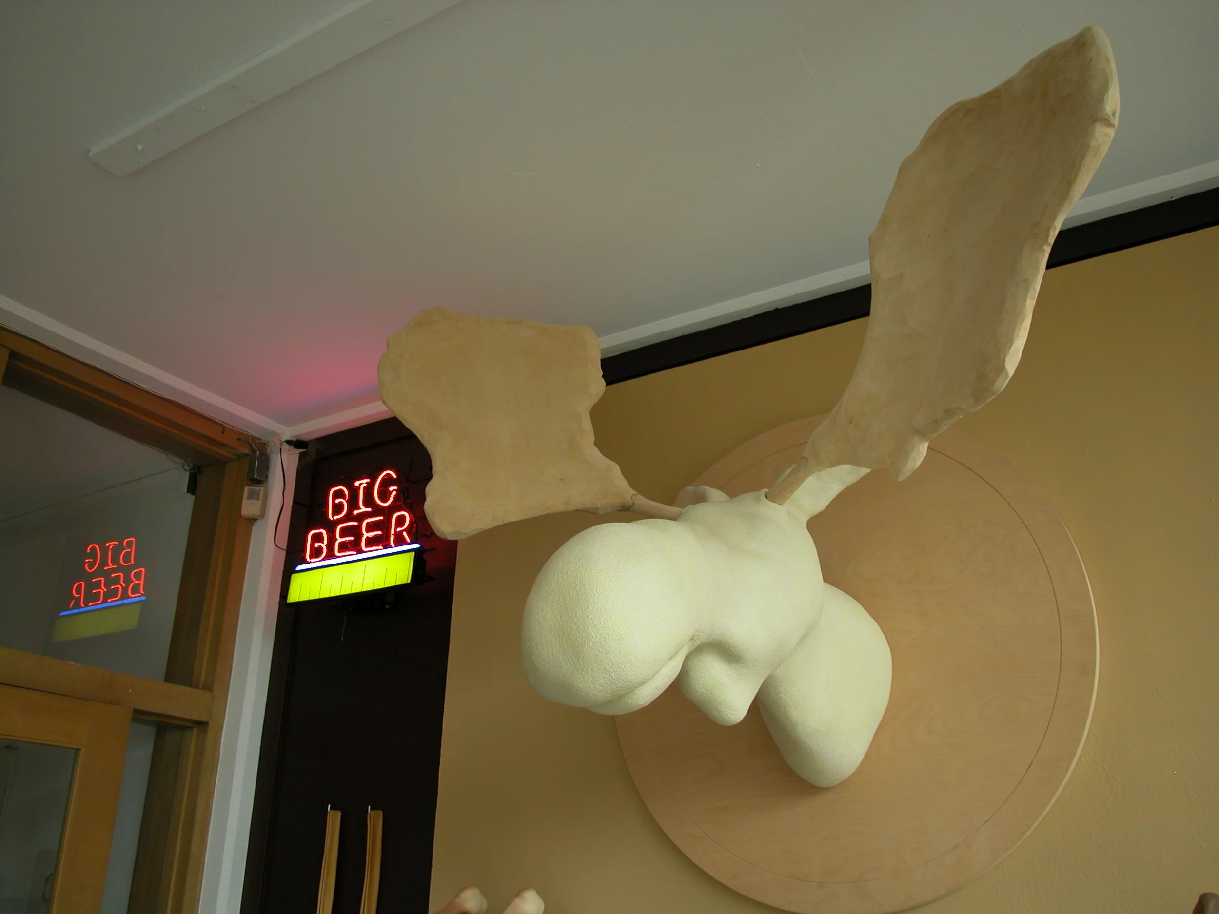   Ghost with the Most,  2005  Ceramic, acrylic, plywood, maple, bass  52 x 48 x 48 in  Richmond Arts Center, CA 