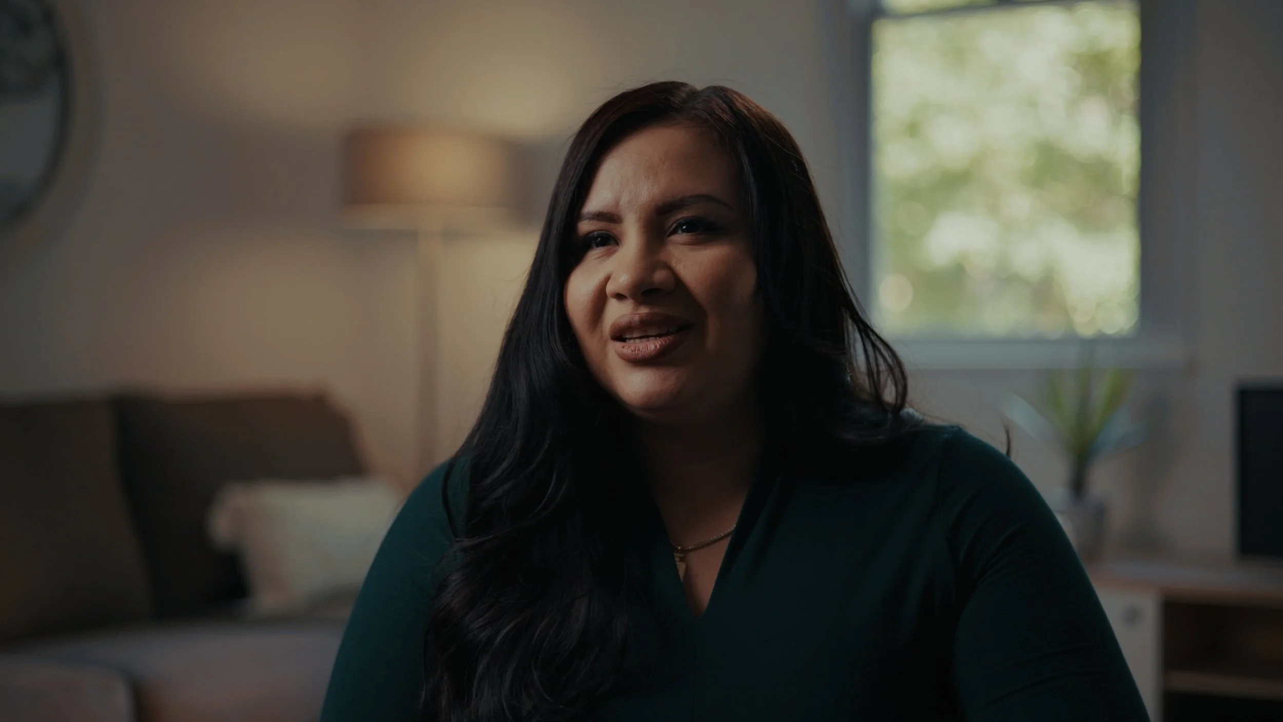 An interview frame from a BlackBar Films client production