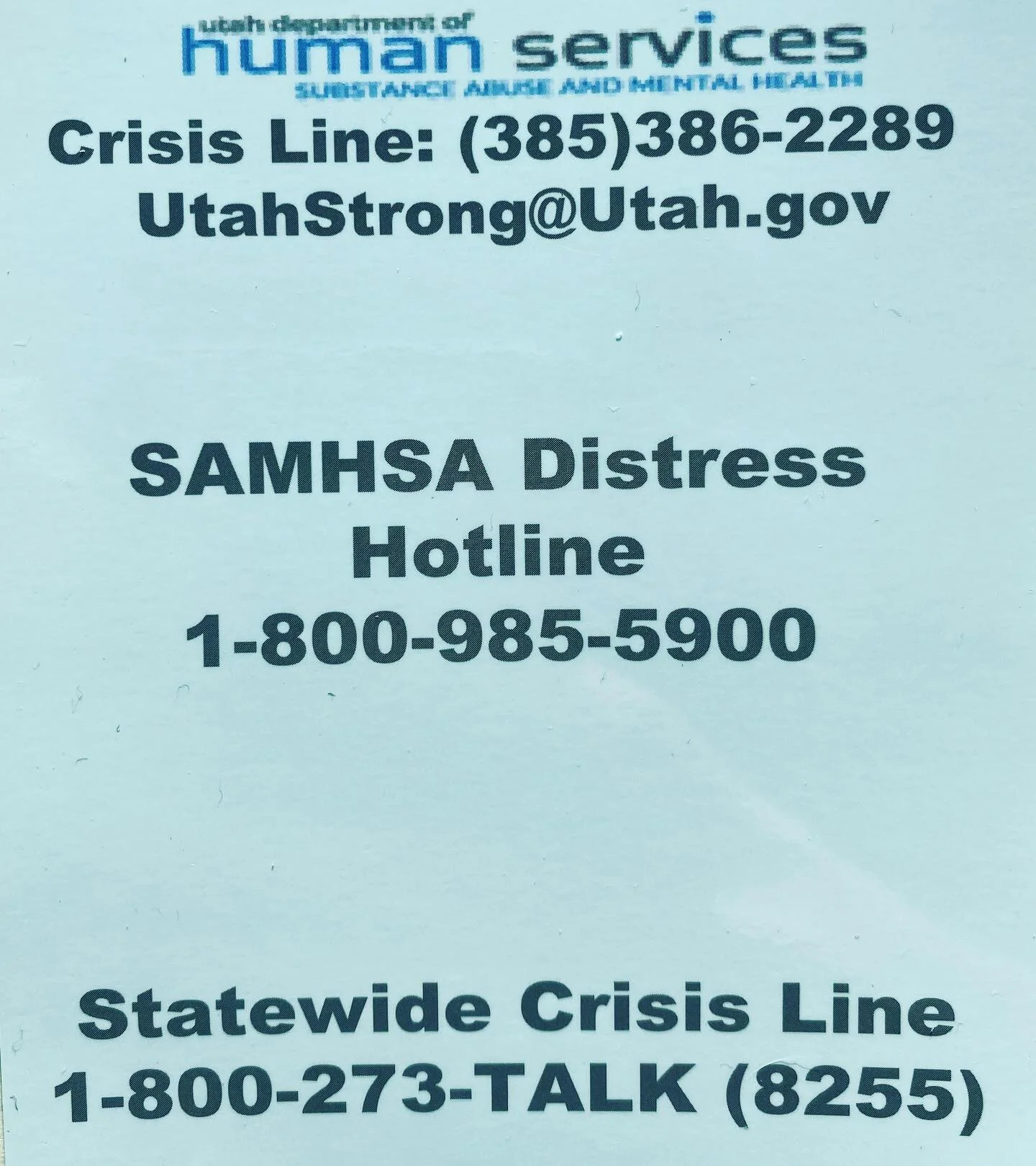 Woah.
What a bumpy year (to say the least). We&rsquo;re all at high risk of burnout right now.

For those nearby, here are some resources from the Utah Strong Project. 

Hang in there, everyone. And please keep fighting for your mental health ❤️