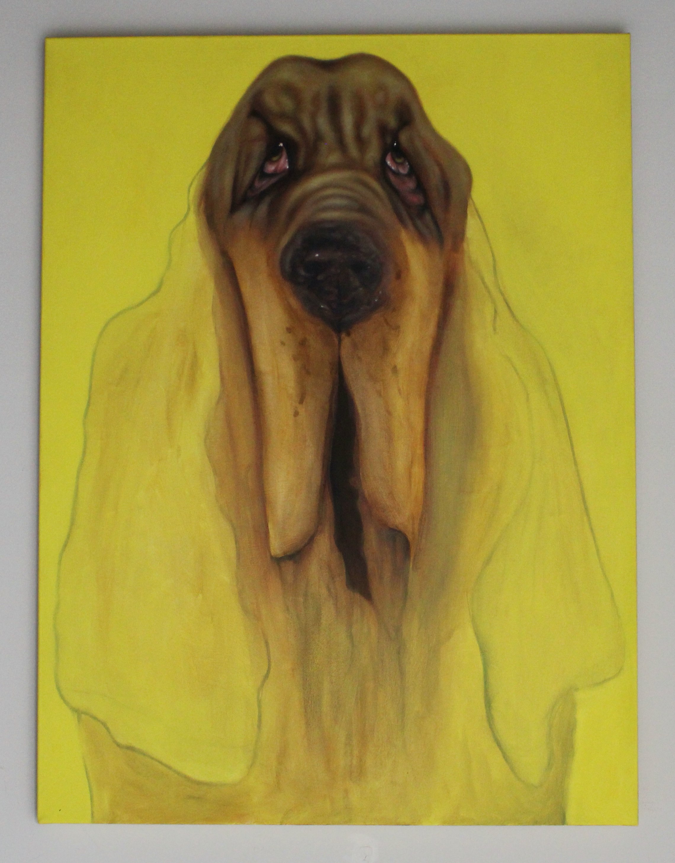  Bloodhound's Lament  2023  oil on canvas  40 x 30” 