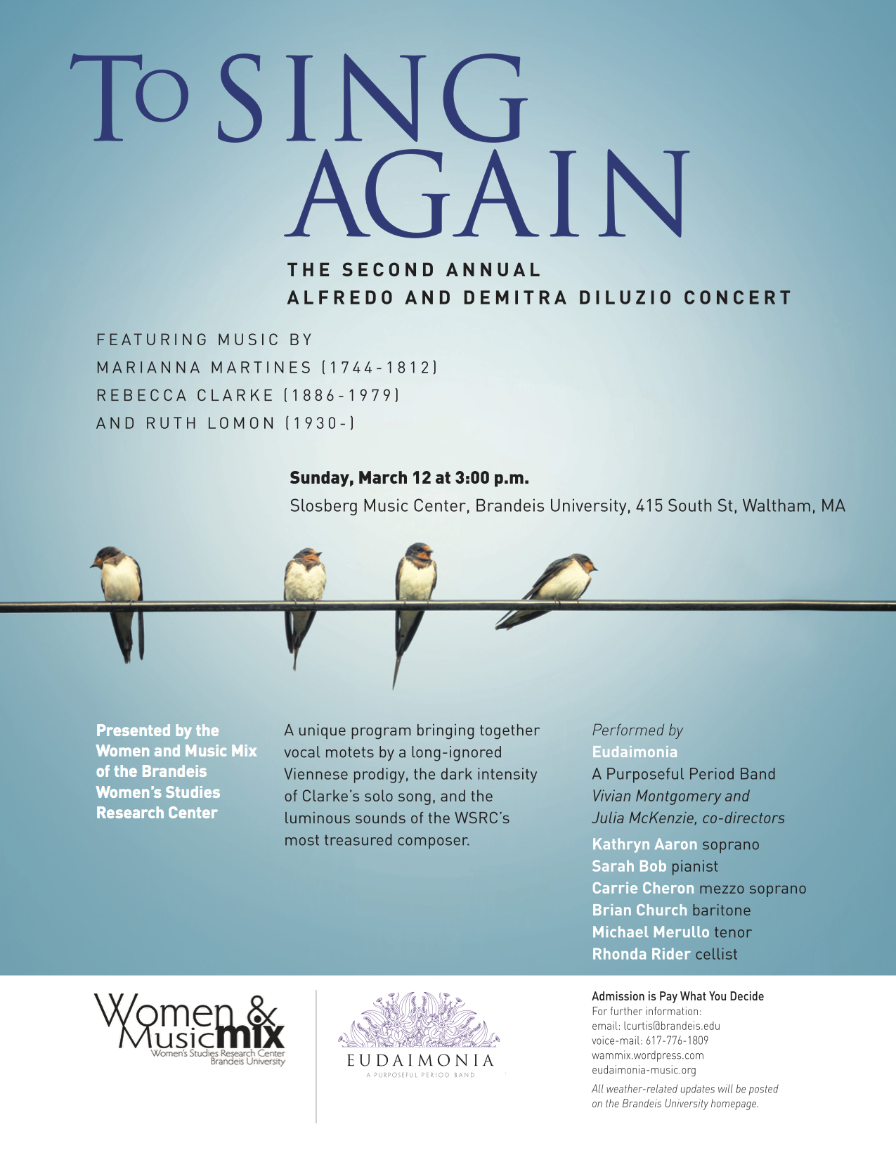 To Sing Again: Motets of Marianna von Martines