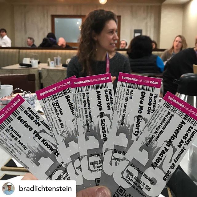 The Ashe &lsquo;68 team has arrived at @sundanceorg! They have their tickets ready, do you have yours? @ashe_68 can be seen all week at The Box at the Ray.  Visit sundance.org for times and more information!