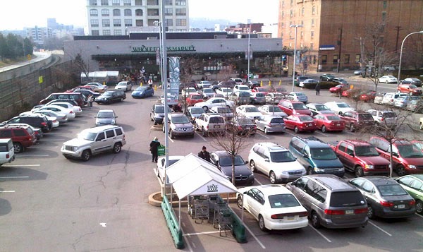 It's probably more environmentally friendly to walk to Safeway than to drive here.