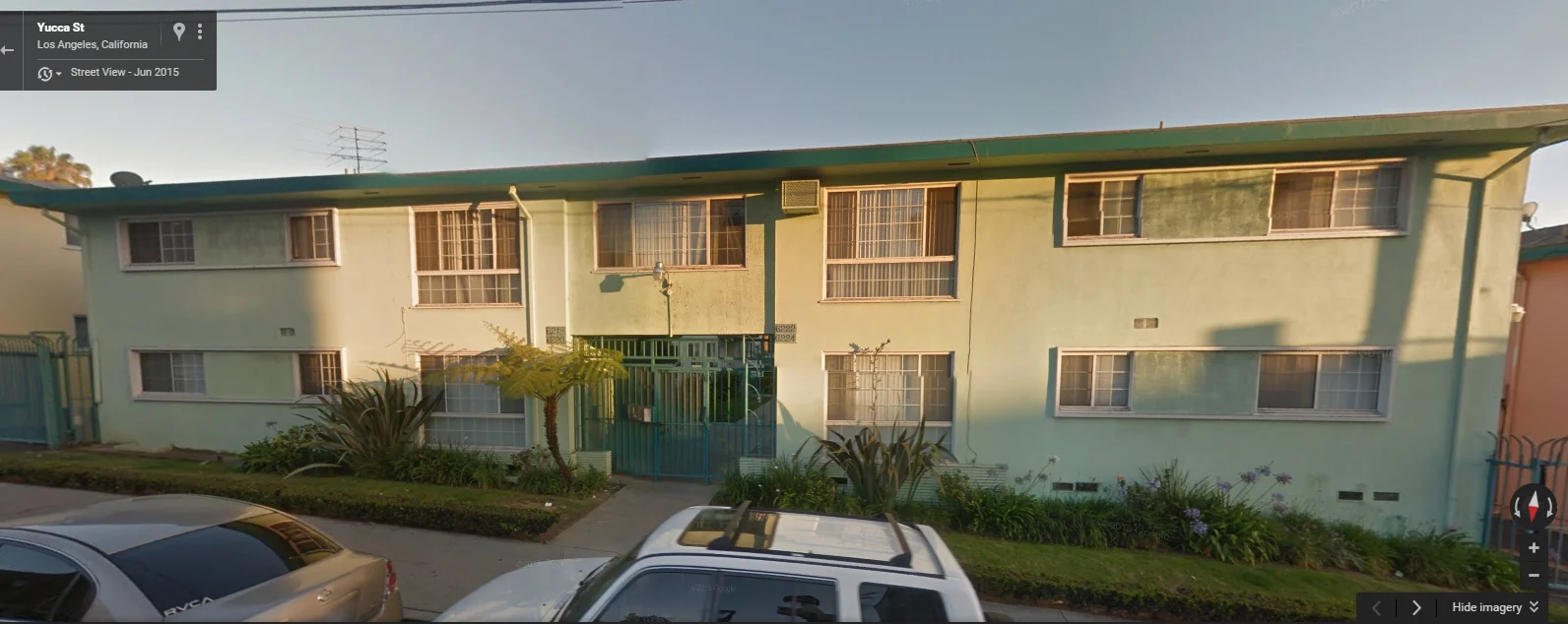 The Yucca-Argyle Apartments, which will be replaced by a 191-unit housing development, including 39 units affordable to low income households.
