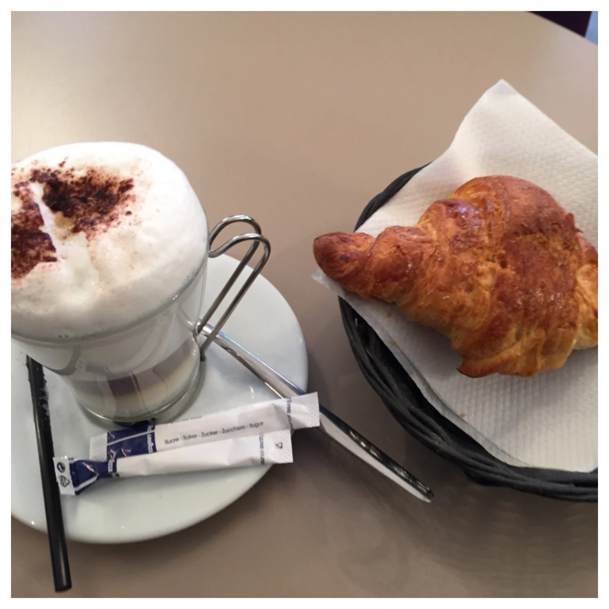 No it's not the same picture from Weds - just the same breakfast choice!