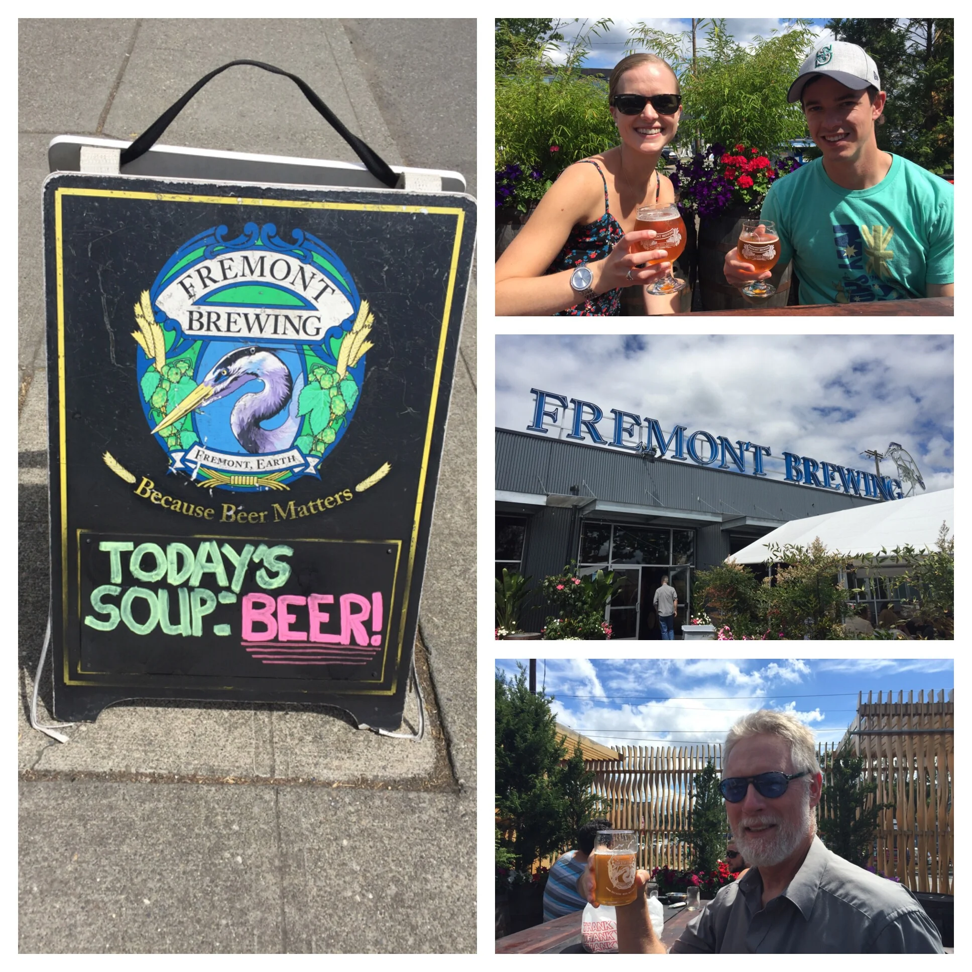 A very cool place with lots of indoor and outdoor seating - and the weather was perfect!