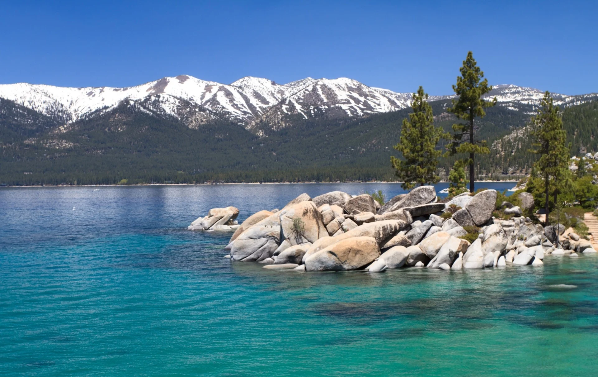 Lake Tahoe - more hiking with friends. Looks spectacular! 