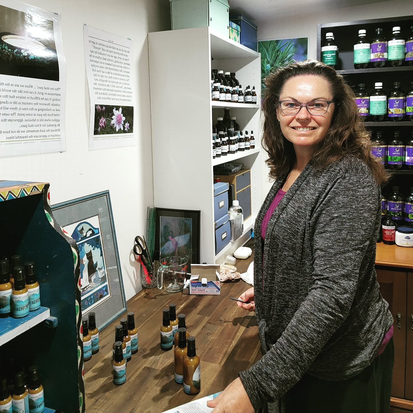 Beautiful Sunday morning putting some Authentic Wisdom vibrational mists together for clients. The Blessings pack is a combination of Peace, Love and Joy, bringing some light into every day ✨️ #authenticwisdom #vibrationalmists #peace #love #joy #ble