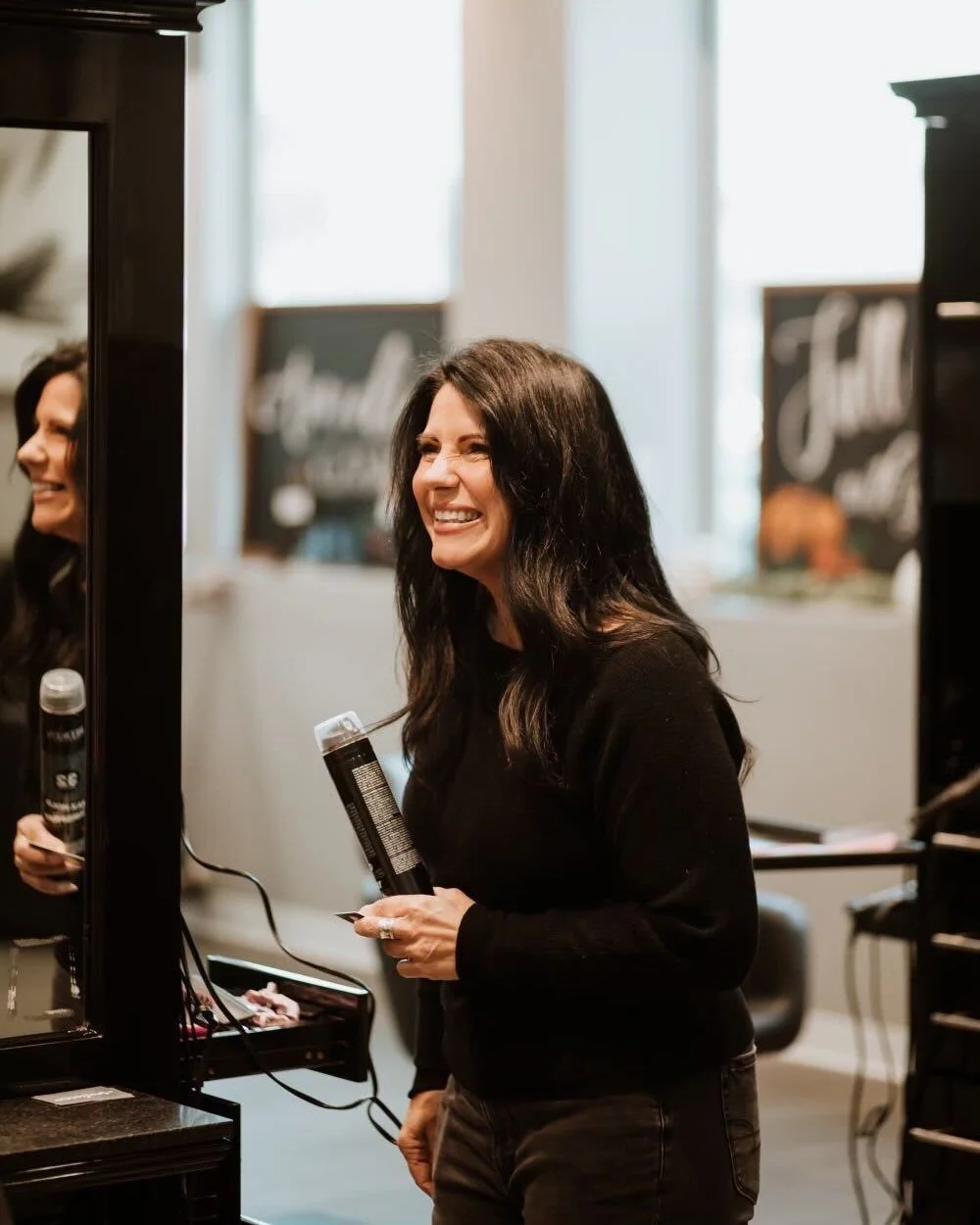 Happy Birthday Andrea! 🥳 

Andrea has blended so seamlessly into our team and is always down to film a video, or two! 😉We're so grateful for the way you show up for your team and every client in your chair ❤️

Give @collectivehairbyandrea some birt