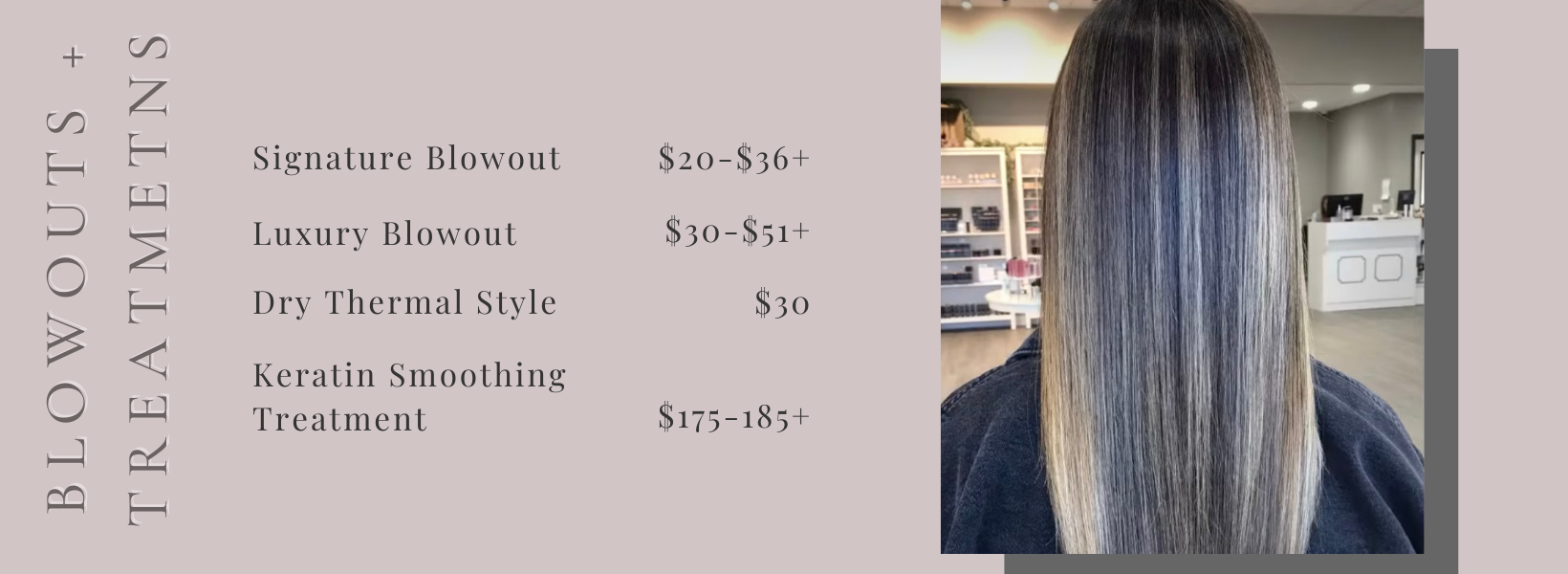 Price Menu — Amelia Gray Skincare & Cosmetics