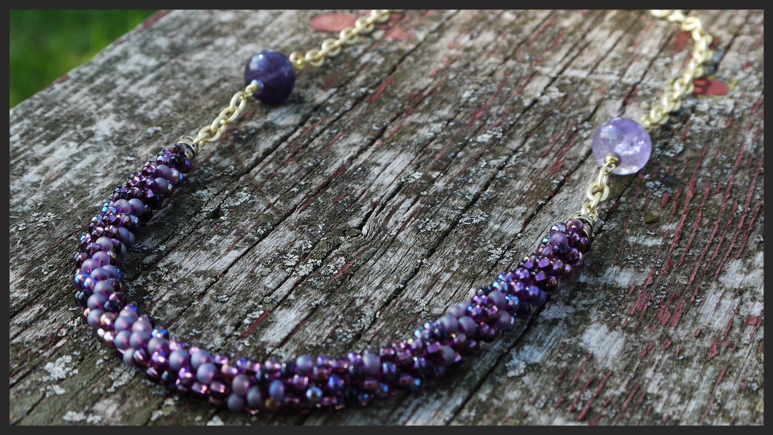 Kumihimo Beaded Necklace