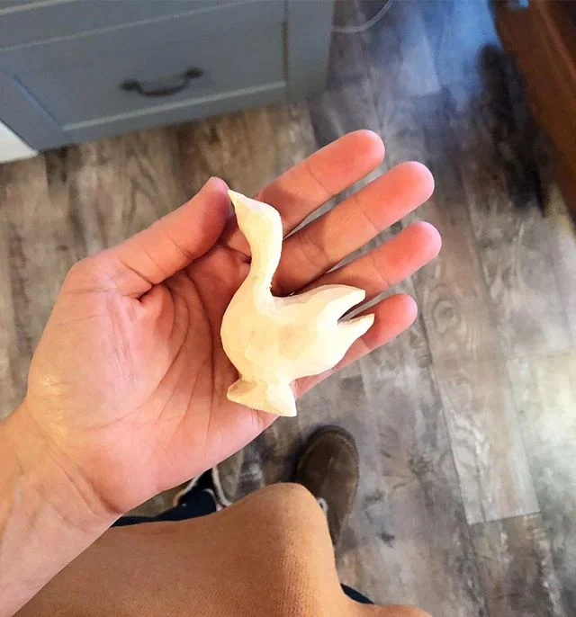 Not a spoon. Not quite done. What do you see?

Relaxing and following projects my heart desires. It feels soo good. 
Thank you for inspiring me with your spoon carving kit @melanieabrantesdesigns and @thecraftersbox ❤️
#handmadeisbestmade #midwestmak