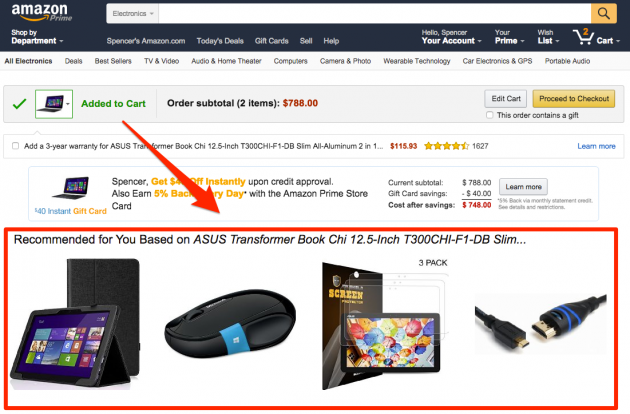 Generic consumer buying page