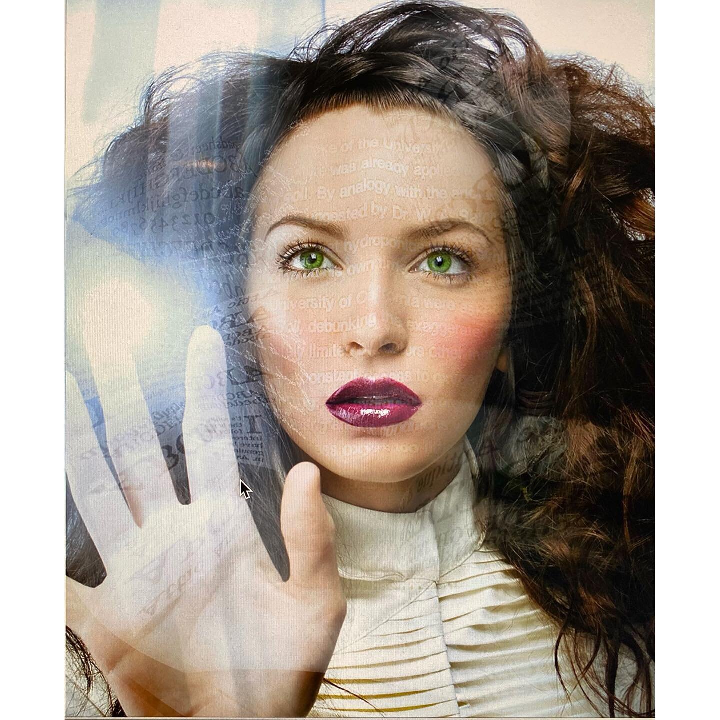 When I created this image for my first #Editorial #Beauty Over 15 years ago ... technology was finally at our finger tips !  And I wanted to pay homage to all the possibilities... who knew that letting the genie out of the bottle would bring so much 