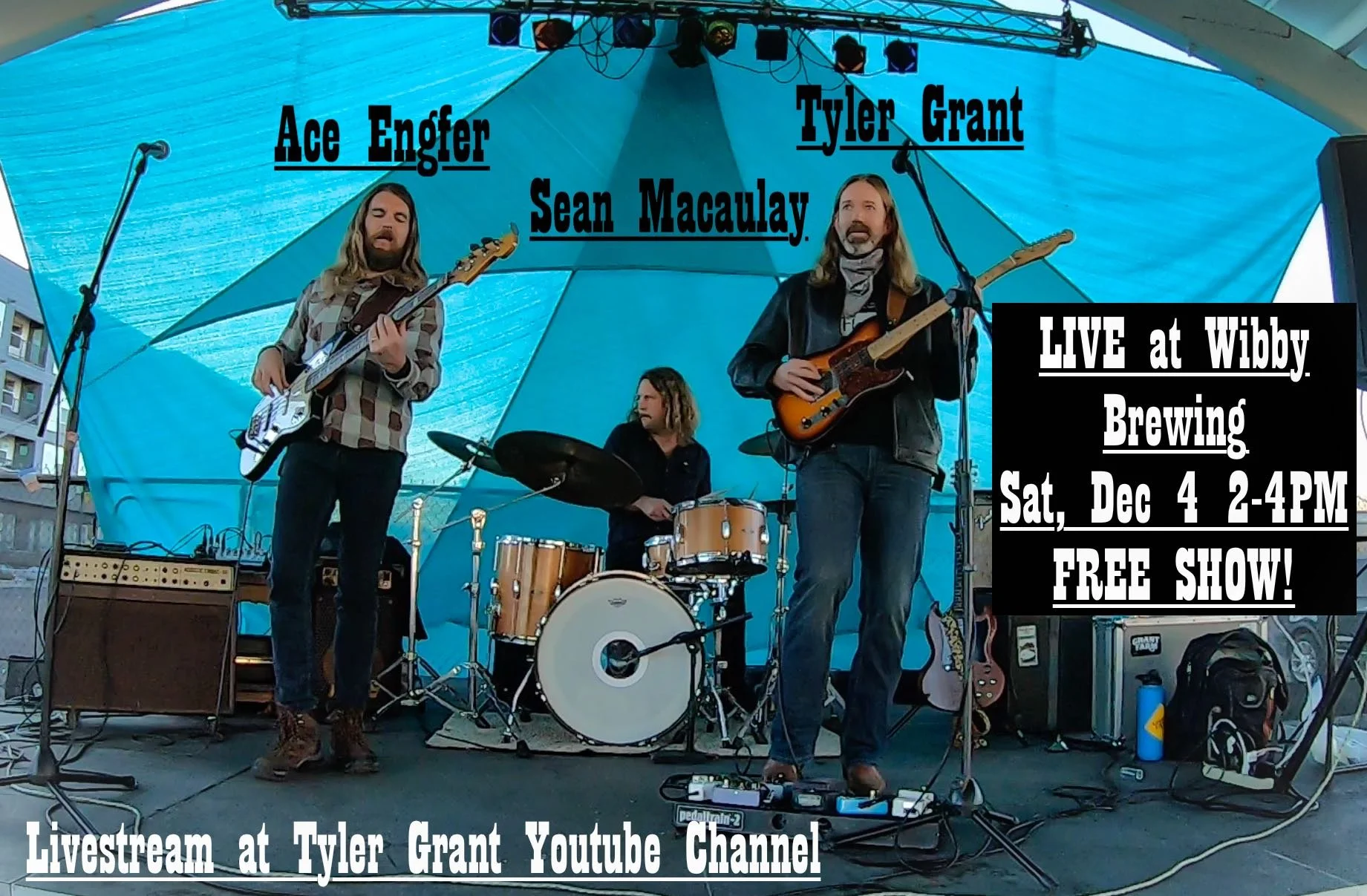 Tyler Grant, Ace Engfer, Sean Macaulay @ Wibby Brewing - Free Pavilion Concert