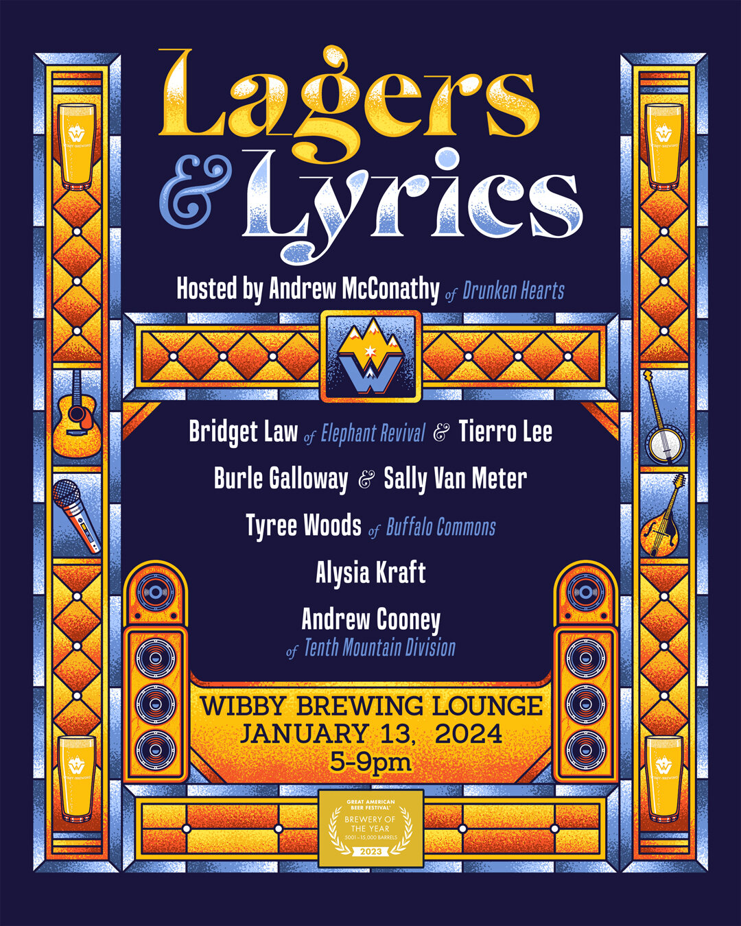 Lagers &amp; Lyrics: World-Class Songwriter Showcase This Saturday 1/13/24 @ 5pm