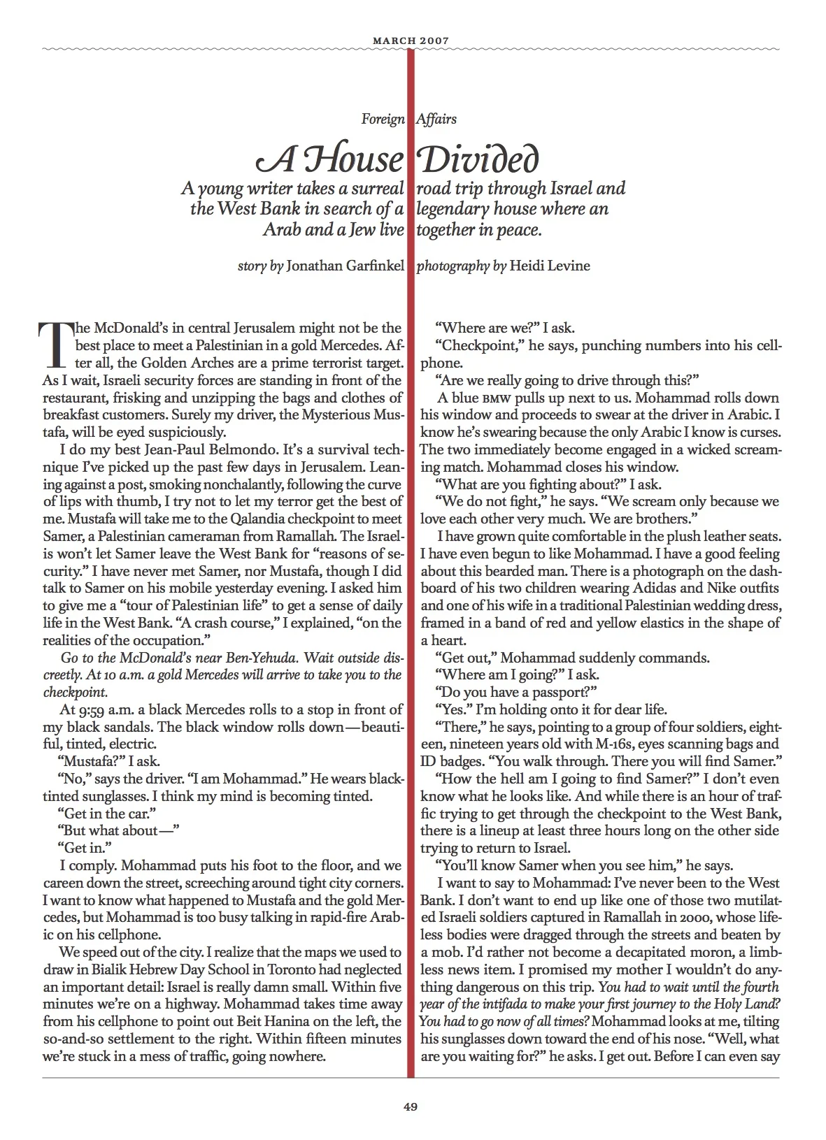  Nominated for a National Magazine Award. 