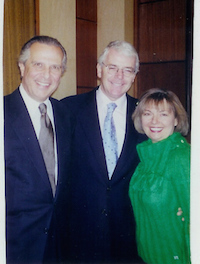 John Major, former Prime minister of the United Kingdom with Arlene and Stephan Bassett in Shanghai