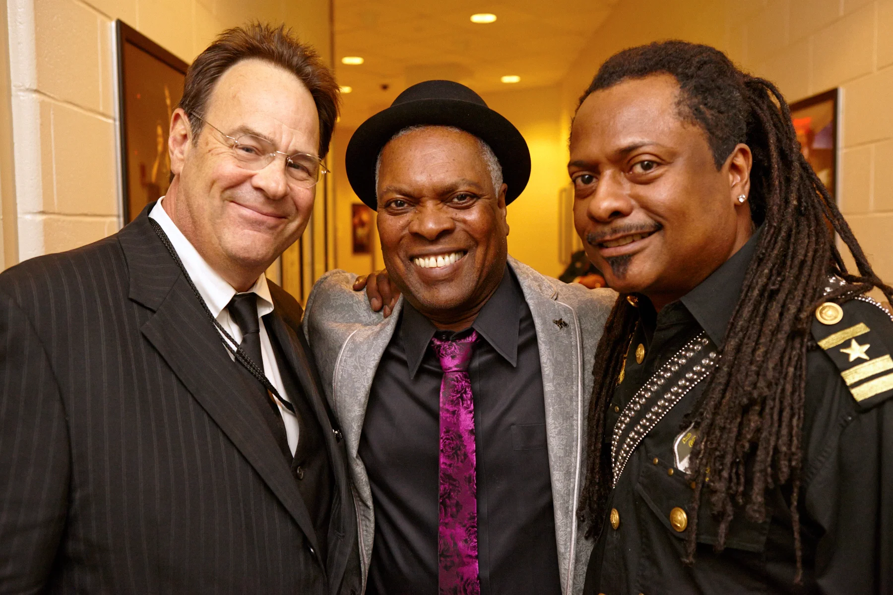 Dan Aykroyd, Booker T, and Vernon "Ice" Black at Crossroads at Madison Square Garden