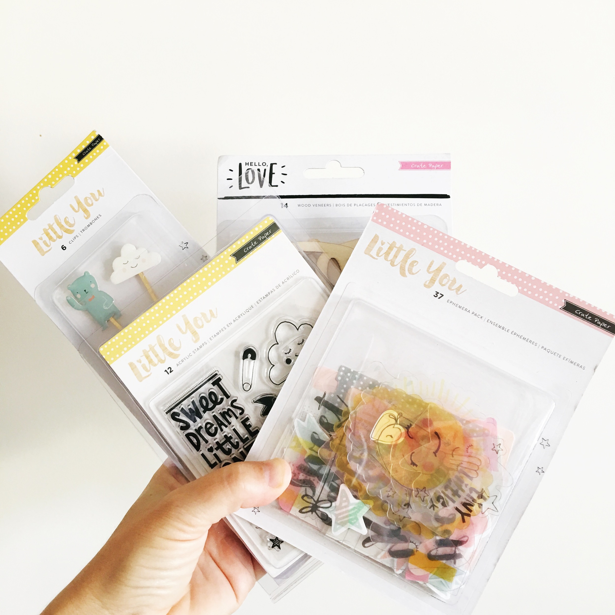 Creating some layouts using the 'Little You' collection by Crate Paper