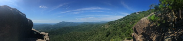  Mountains! Awesome panorama of Blue Ridge mountains after an excellent hike. 