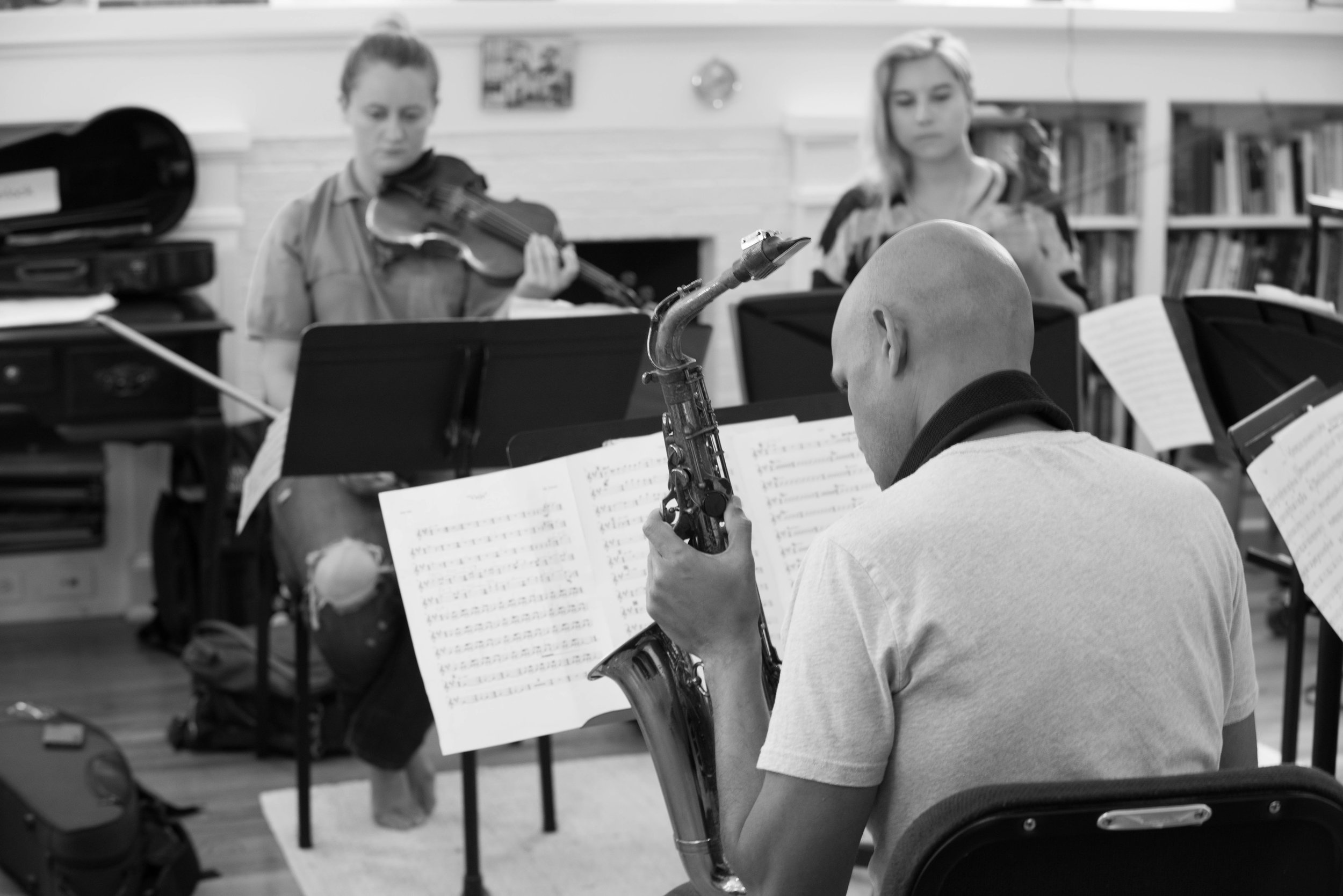 In rehearsal (credit: Bob Watson)