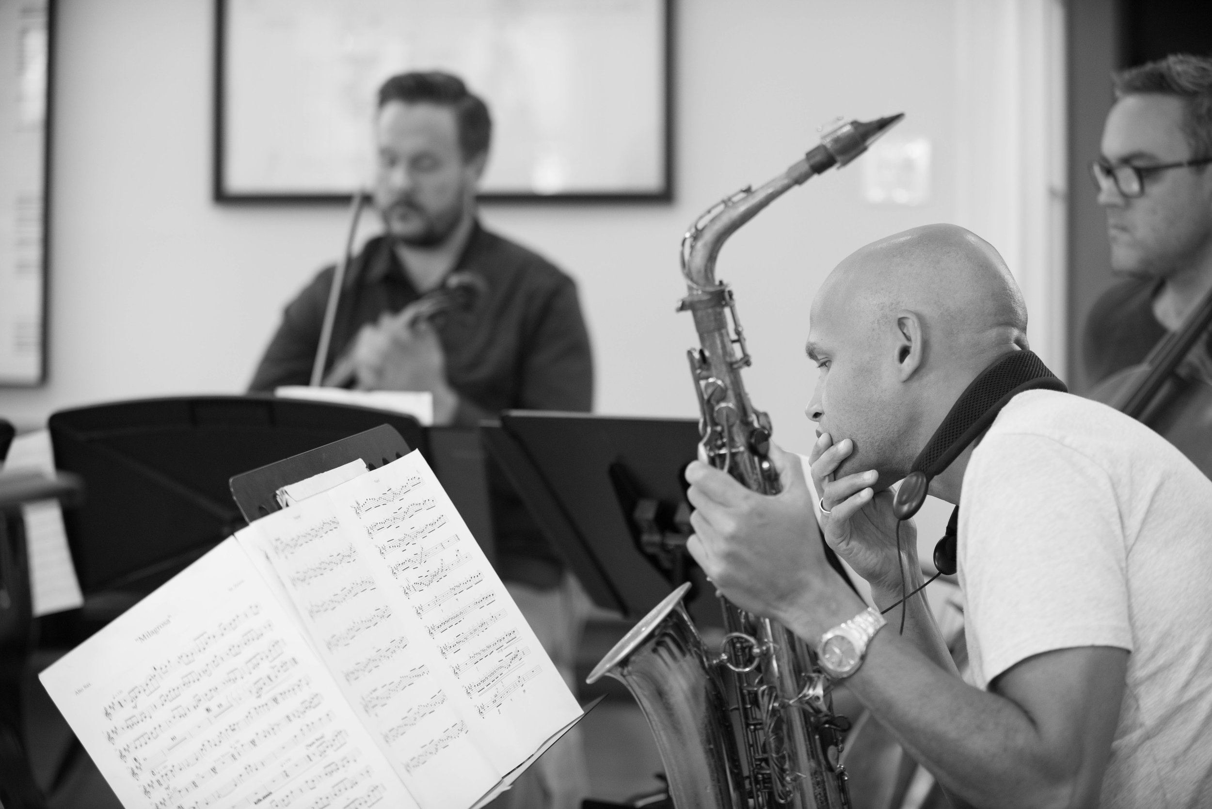 In rehearsal (credit: Bob Watson)