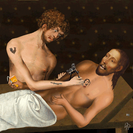 How about live tattooing? Ehhhhh…
