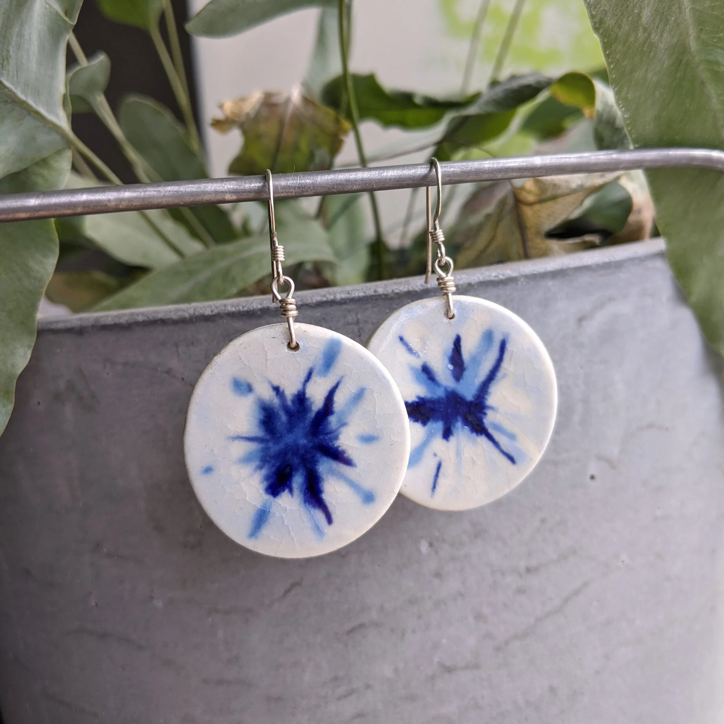 indigo earrings