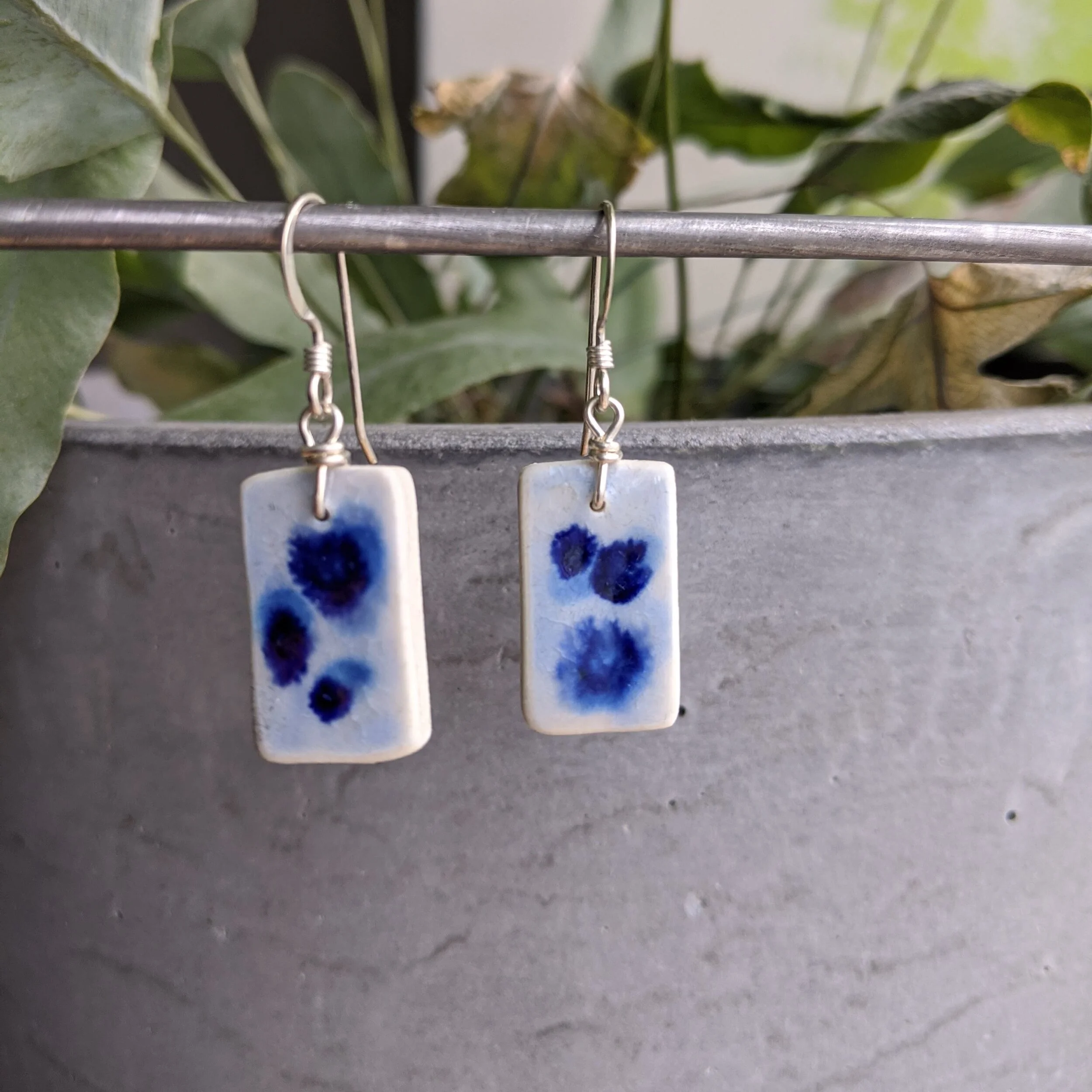 indigo earrings